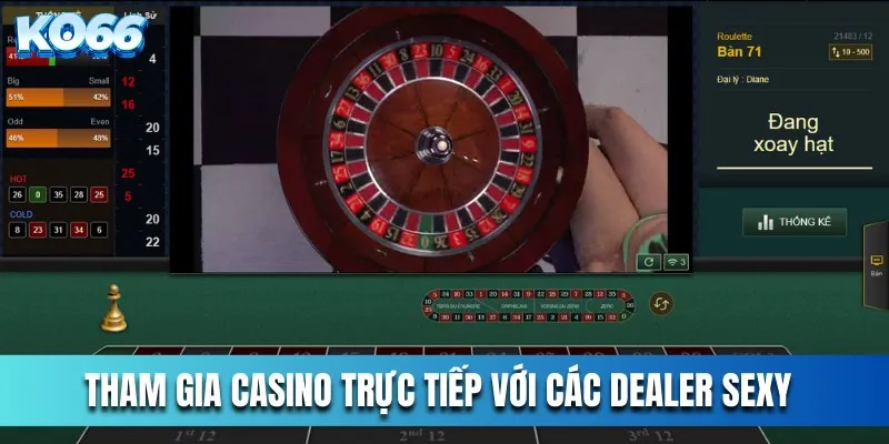 Tham gia casino trực tiếp với các dealer sexy 